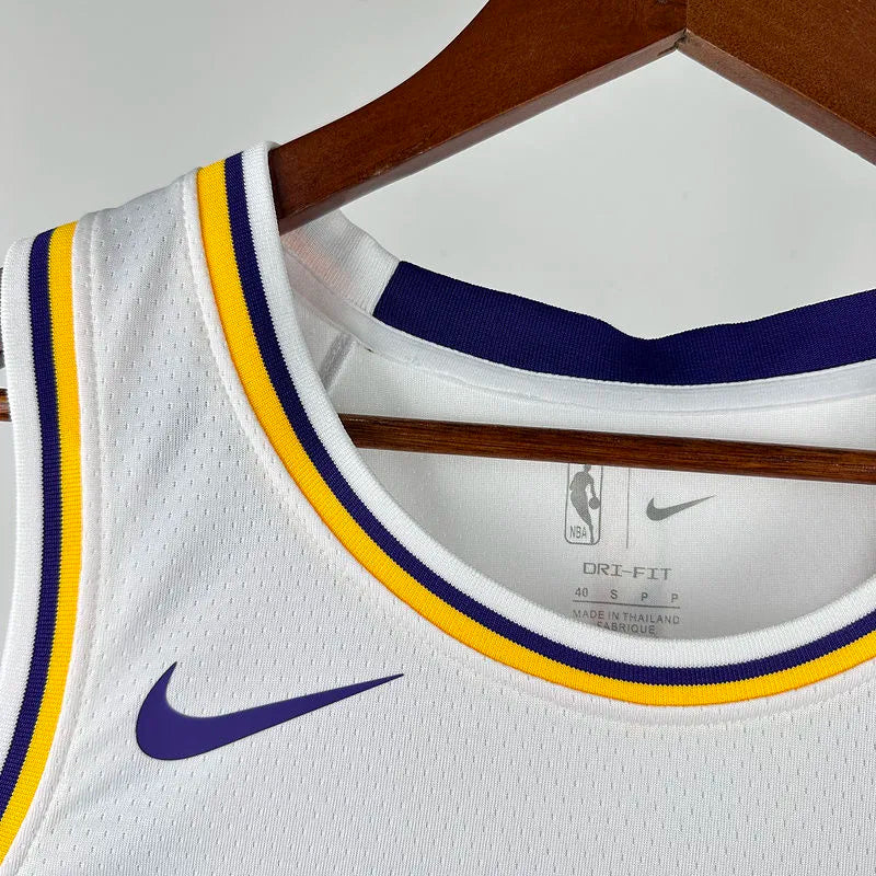 24/25 LA Lakers White Jersey - Westbrook #0 (Hot Pressing)