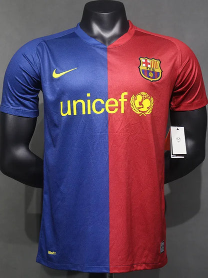 08/09 Barcelona Home Player Version Retro Jersey