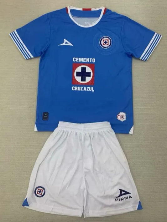 2024-25 Cruz Azul Home Kids Soccer Jersey