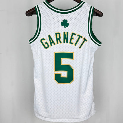 2008 Celtics White Jersey - Garnett #5