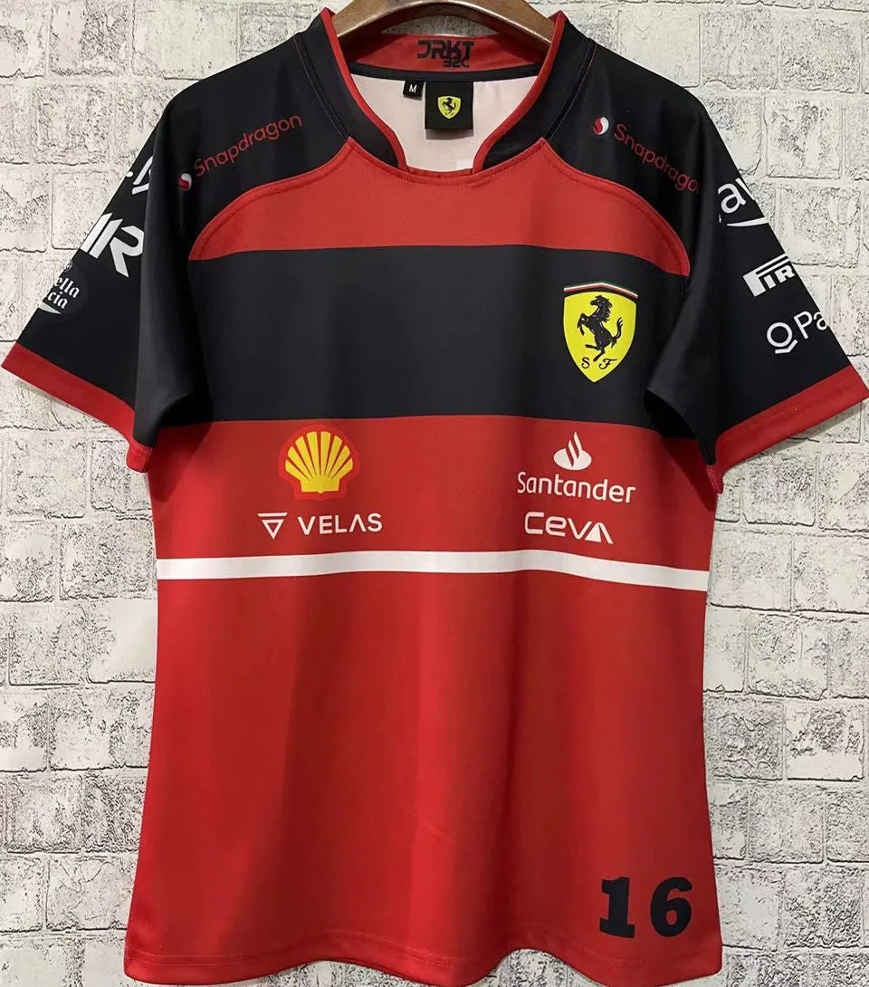 2022 Ferrari Red Team T-Shirt - Charles Leclerc #16