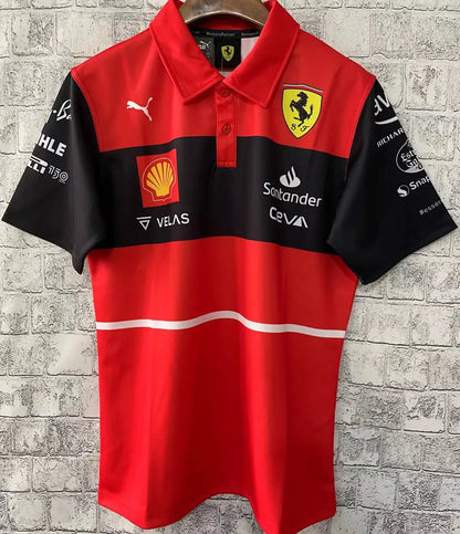 2022 Ferrari Polo Red Team T-Shirt - Charles Leclerc #16