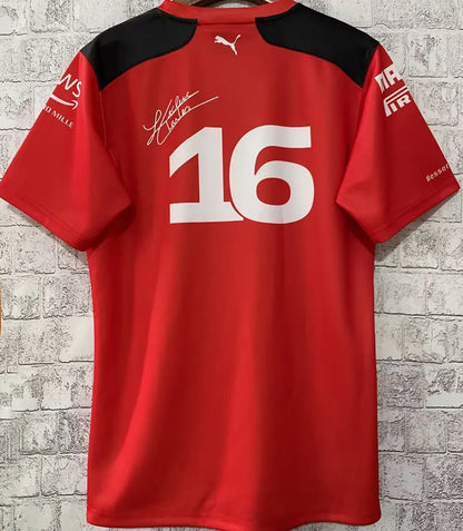 2023 Ferrari Red Team T-Shirt - Charles Leclerc #16