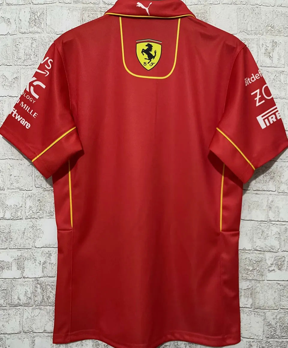 2024 Ferrari Red Polo Team T-Shirt