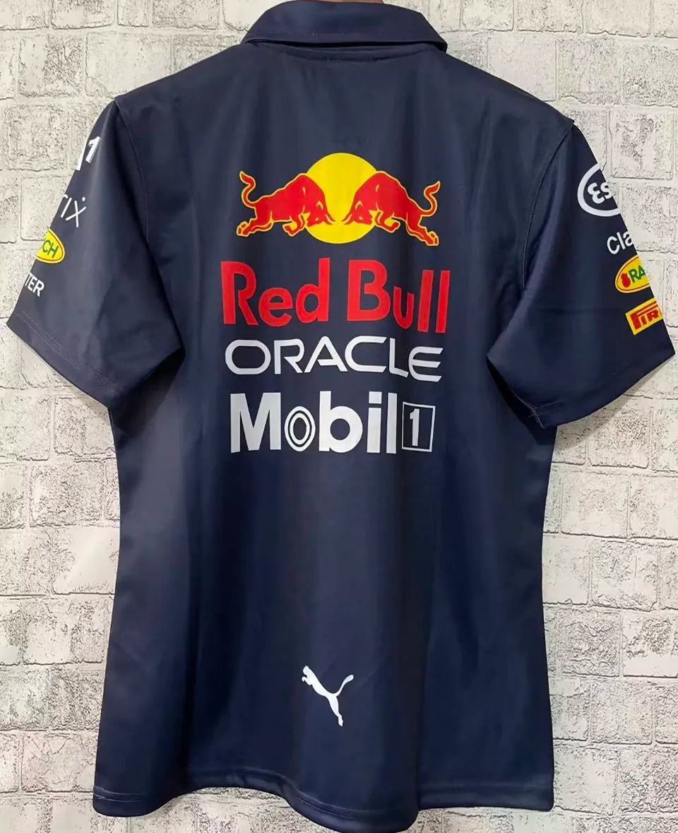 22/23 Red Bull Navy Team Polo T-Shirt - #1/11