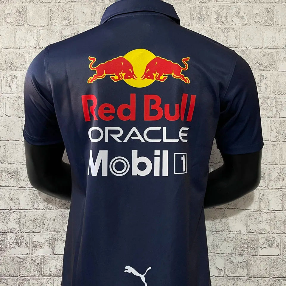 22/23 Red Bull Navy Team Polo T-Shirt - #1/11