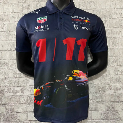 22/23 Red Bull Navy Team Polo T-Shirt - #1/11