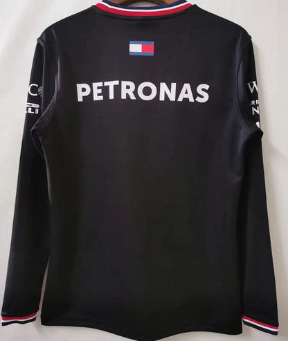 2022 Mercedes Black Long Sleeve Team T-Shirt