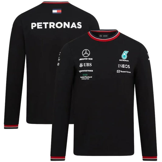 2022 Mercedes Black Long Sleeve Team T-Shirt