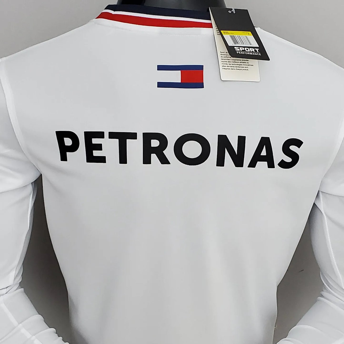 2022 Mercedes White Long Sleeve Team T-Shirt