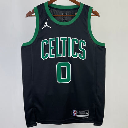 23/24 Celtics Black Jersey - Tatum #0