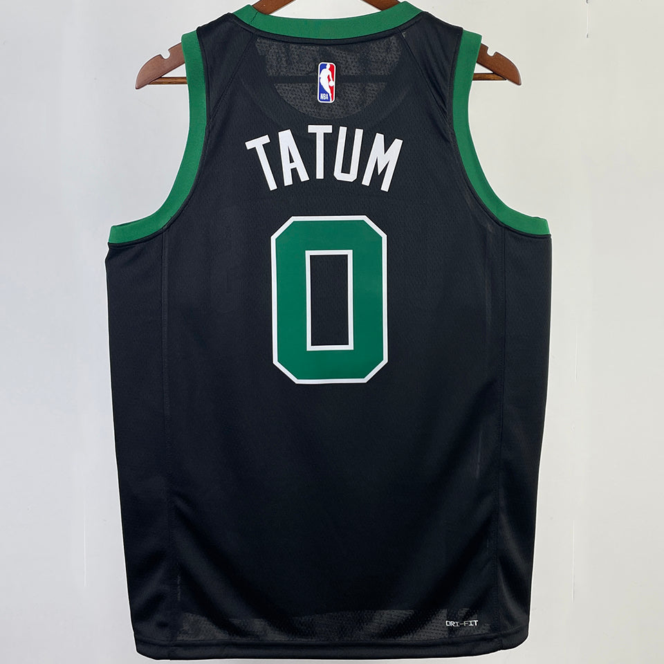 23/24 Celtics Black Jersey - Tatum #0