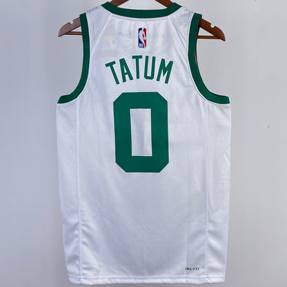 23/24 Celtics White Jersey - Tatum #0