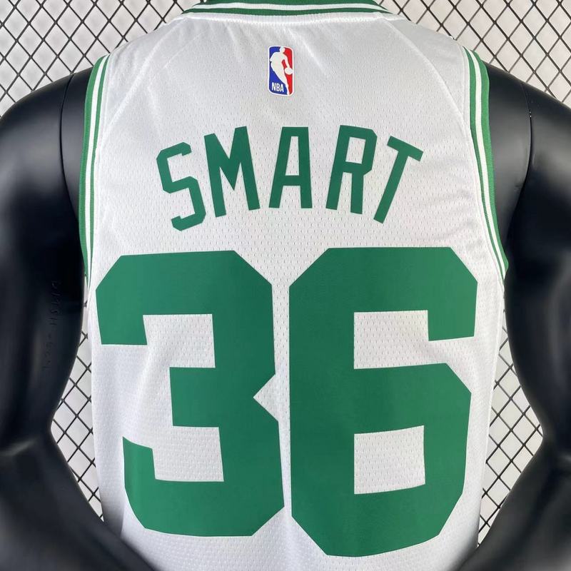 23/24 Celtics White Jersey - Smart #36 (Hot Pressing)