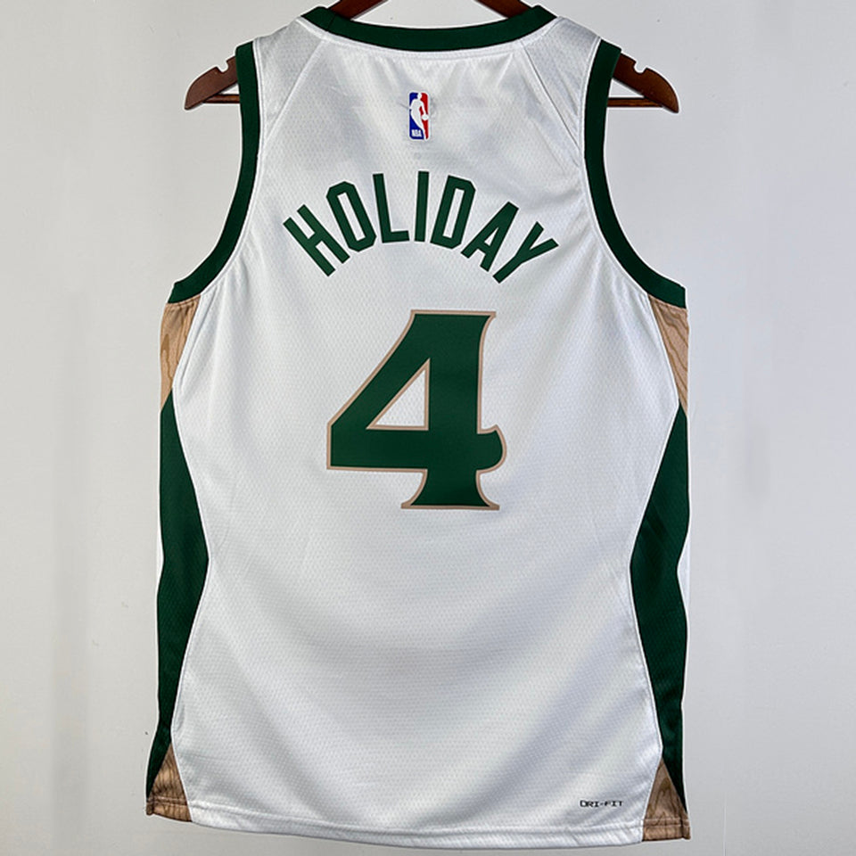 23/24 Celtics White City Edition Jersey - Holiday #4