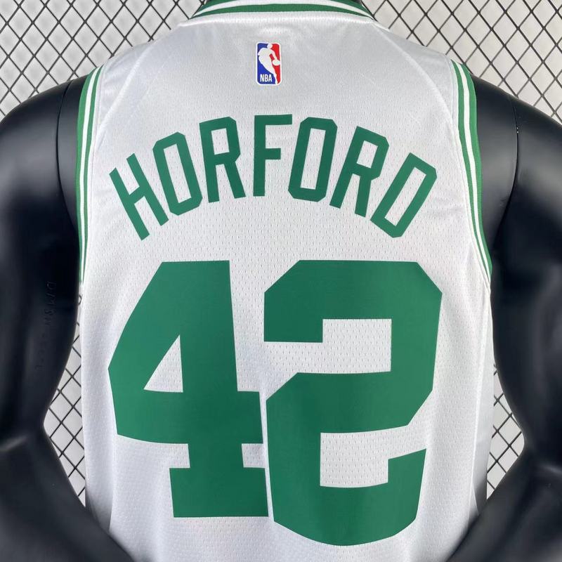 23/24 Celtics White Jersey - Horforo #42 (Hot Pressing)