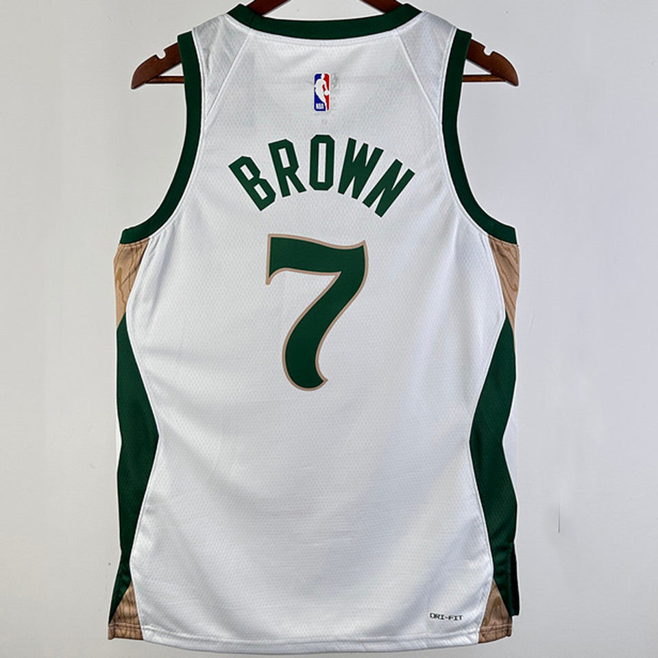 23/24 Celtics White City Edition Jersey - Brown #7