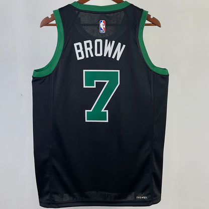 23/24 Celtics Black Jersey - Brown #7