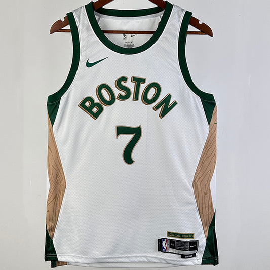 23/24 Celtics White City Edition Jersey - Brown #7