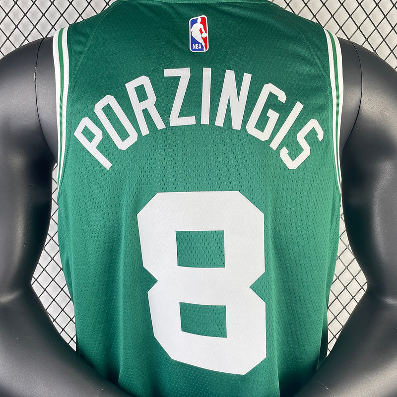 23/24 Celtics Green Jersey - Poraigis #8 (Hot Pressing)