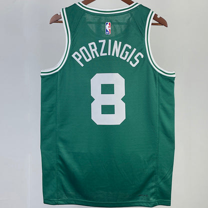 23/24 Celtics Green Jersey - Poraigis #8 (Hot Pressing)