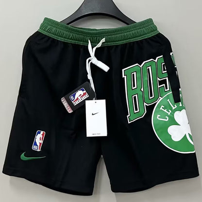 23/24 Celtics Black NBA Cotton Shorts