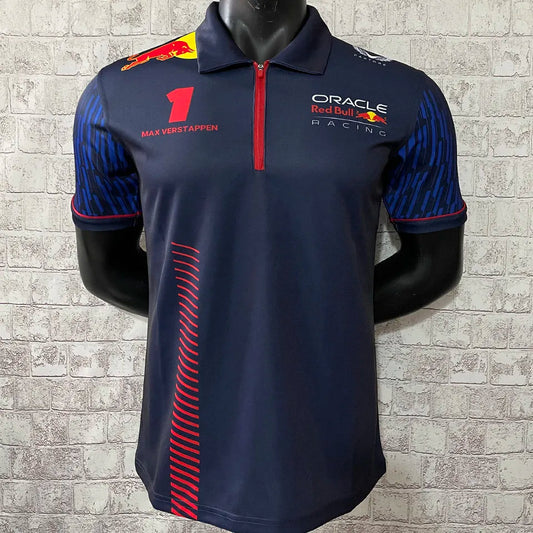 23/24 Red Bull Navy Team Polo T-Shirt - Max Verstappen #1