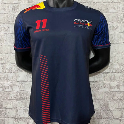 23/24 Red Bull Navy Team Polo T-Shirt - Sergio Perez #11