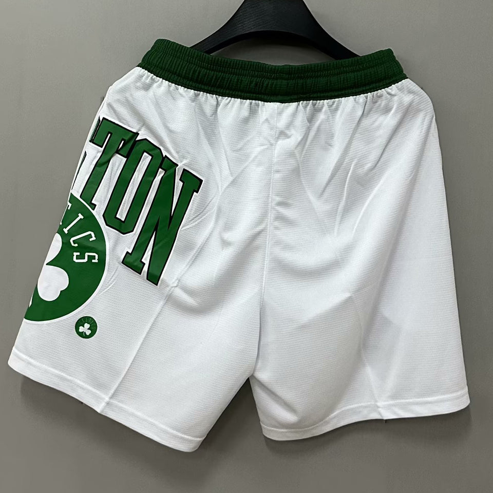 23/24 Celtics White NBA Cotton Shorts