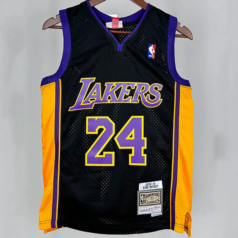 09/10 LA Lakers Retro Black Jersey - Bryant #24