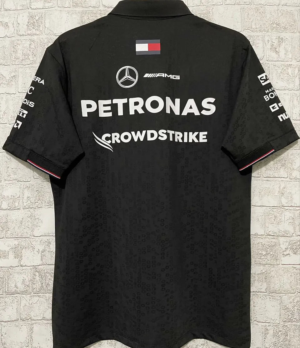 24/25 Mercedes Black Polo Team T-Shirt