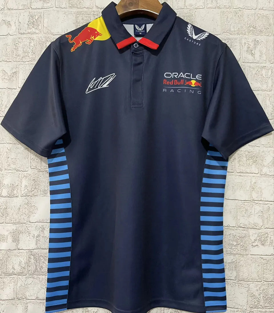 24/25 Red Bull Navy Team Polo T-Shirt - Max Verstappen #1