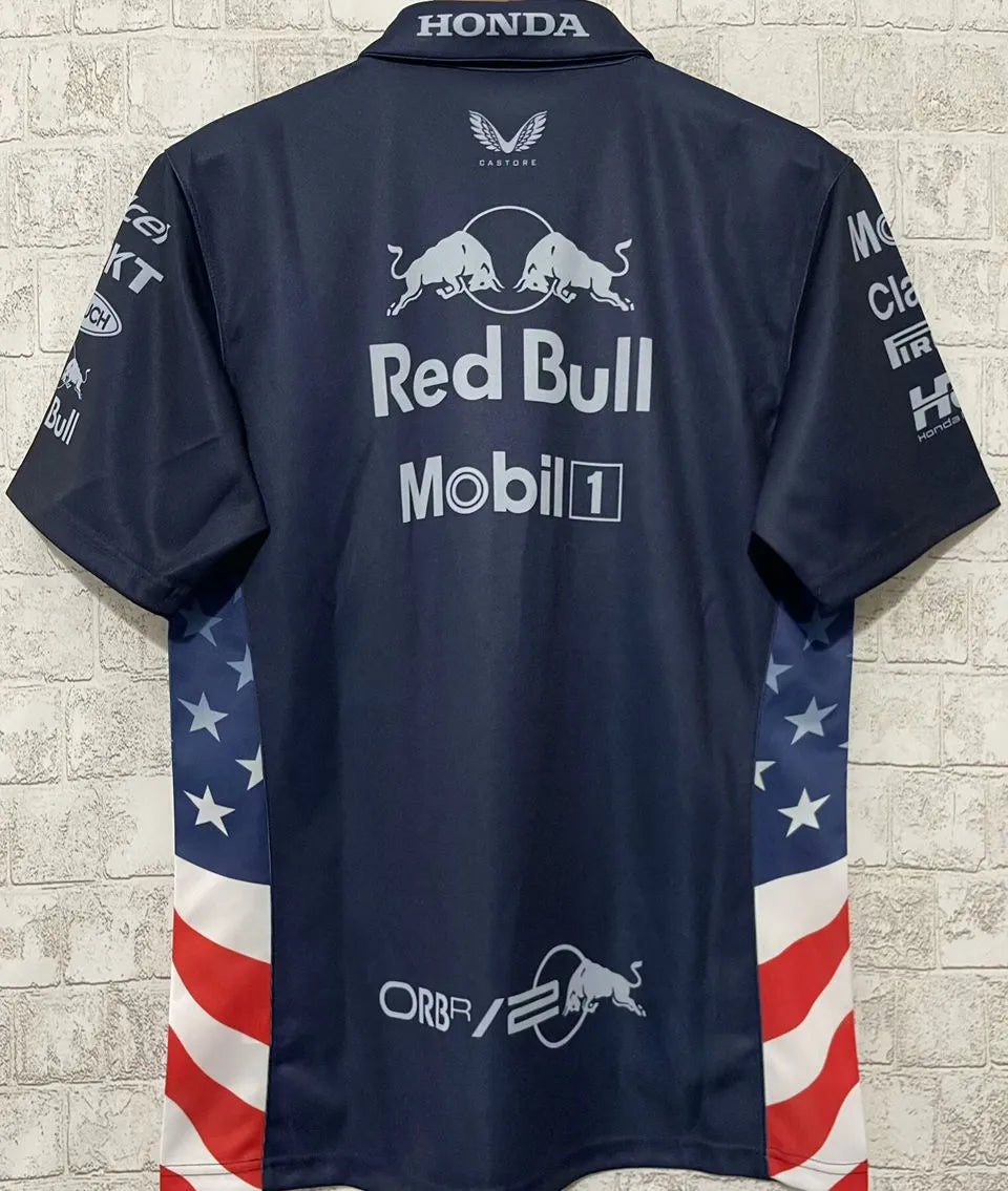 24/25 Red Bull Navy Team Polo T-Shirt