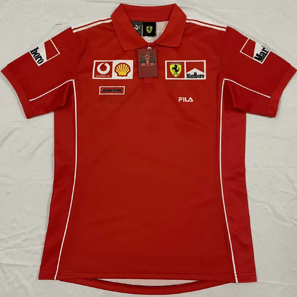 24/25 Ferrari Red Polo Team T-Shirt