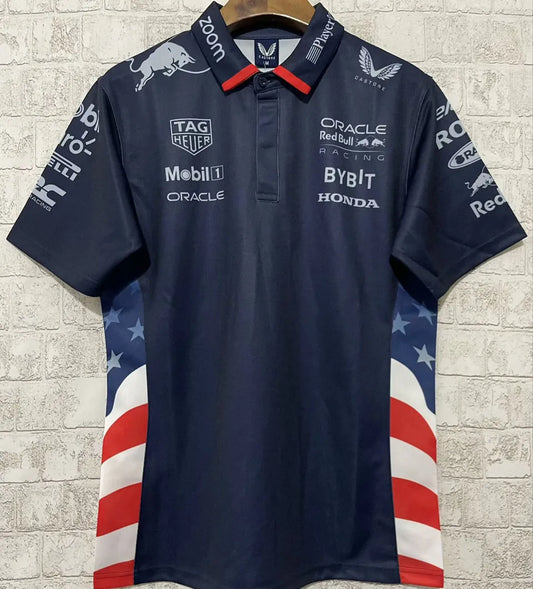 24/25 Red Bull Navy Team Polo T-Shirt