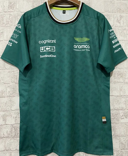 2024 Aston Martin Green Team T-Shirt - Fernando Alonso #14