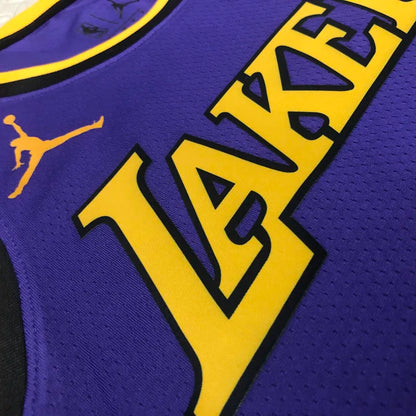 Lakers BRYANT #24 Purple Top Quality Hot Pressing NBA Jersey (Trapeze Edition)