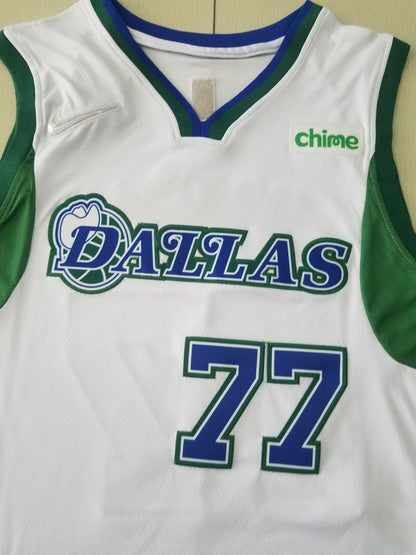 Dallas Mavericks DONCIC # 77 White City New NBA Jersey