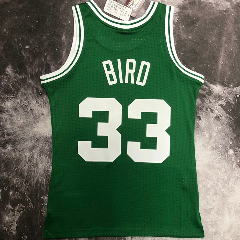 Celtics Retro Green Jersey - Bird #33 (Hot Pressing)