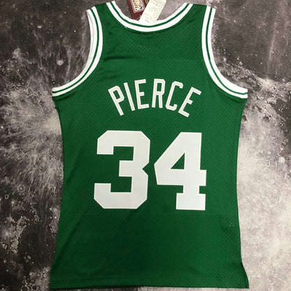 Celtics Retro Green Jersey - Pierce #34 (Hot Pressing)