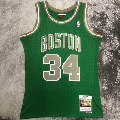 07/08 Celtics Retro Green Jersey - Pierce #34