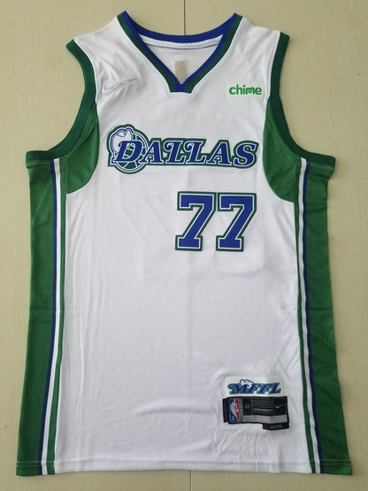 Dallas Mavericks DONCIC # 77 White City New NBA Jersey