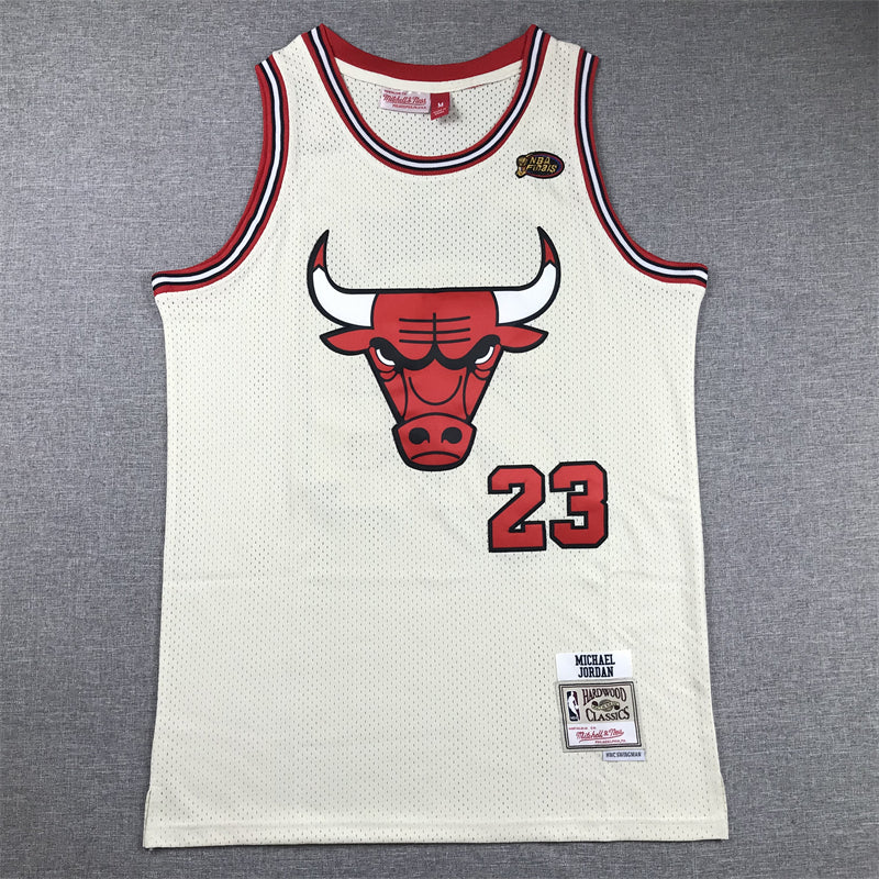 Chicago BULLS JORDAN # 23 Retro Beige NBA Jersey