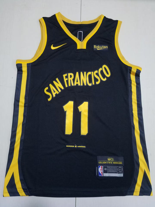 Golden State Warriors THOMPSON # 11 New City Dark Blue NBA Jerseys