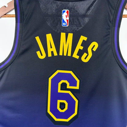 2024-25 LAKERS JAMES #6 Royal blue City Edition Top Quality Hot Pressing NBA Jersey