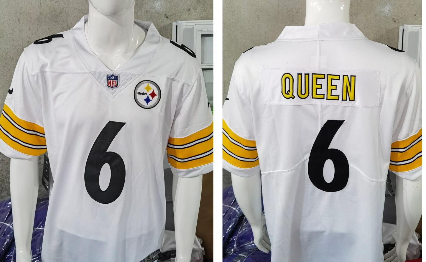 Pittsburgh Steelers American Football NFL Jersey - Watt, Wilson, Harris, Queen, Pickens, Fields, Trubisky, Pitzpatrick