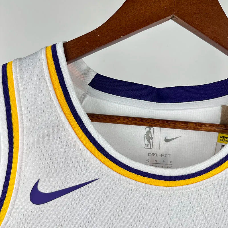 24/25 LA Lakers White Jersey - Anthony #7 (Hot Pressing)