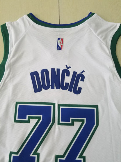 Dallas Mavericks DONCIC # 77 White City New NBA Jersey