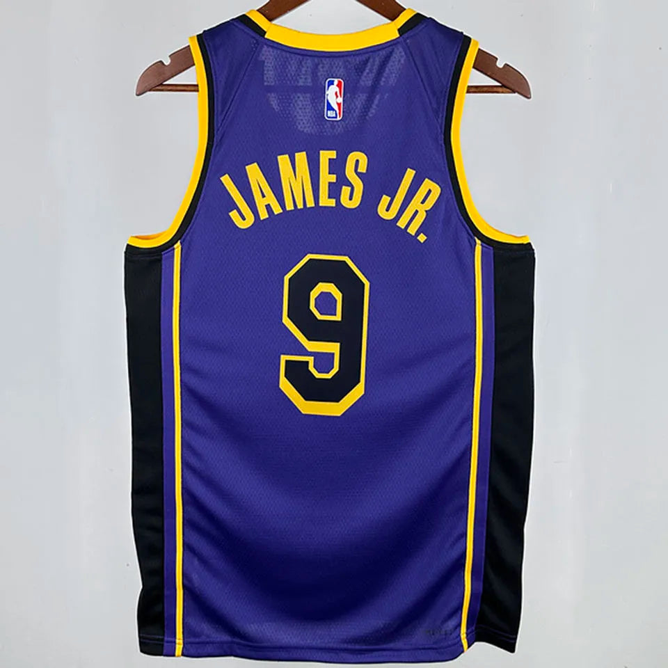 2025 LA Lakers Blue Jersey - James Jr. #9 (Hot Pressing)