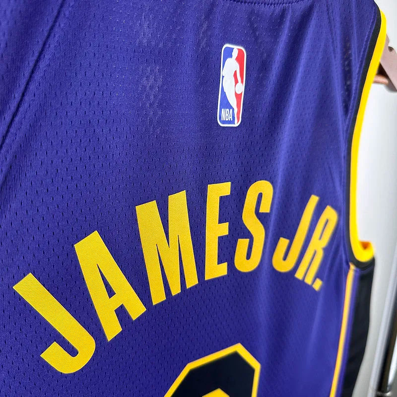 2025 LA Lakers Blue Jersey - James Jr. #9 (Hot Pressing)